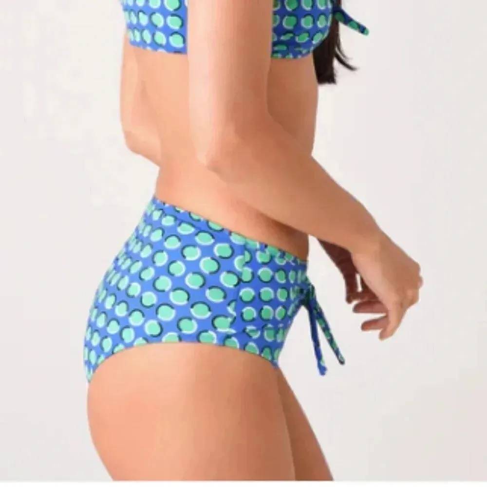 Solid & Striped The Roux Bikini Bottoms Cobalt Blue Polka Dot - Image 11