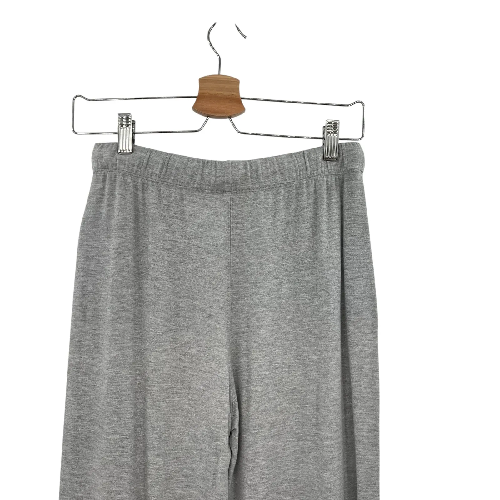 Majestic‎ Filatures Pants Drawstring Terry Cuffed Light Gray Size 3 Medium - Image 9