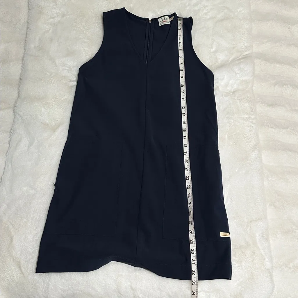 Faherty Size XS All Day Vneck Dress Blue - Image 13