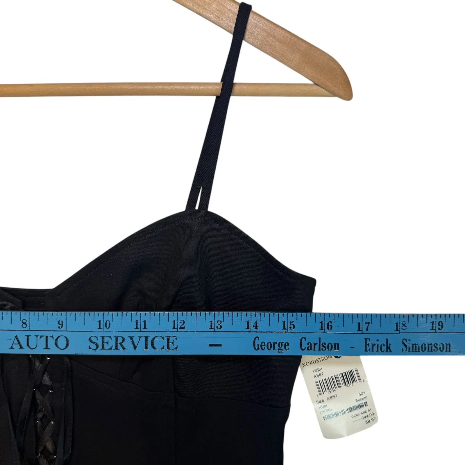 Laundry Black Corset LaceUp Bustier Whimsygoth Fairycore Edgy Feminine Small NEW - Image 6