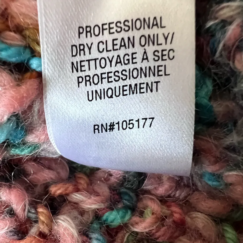 Ulla Johnson Rosina Colorful Knit Puff Sleeve Sweater XS Small - Image 9