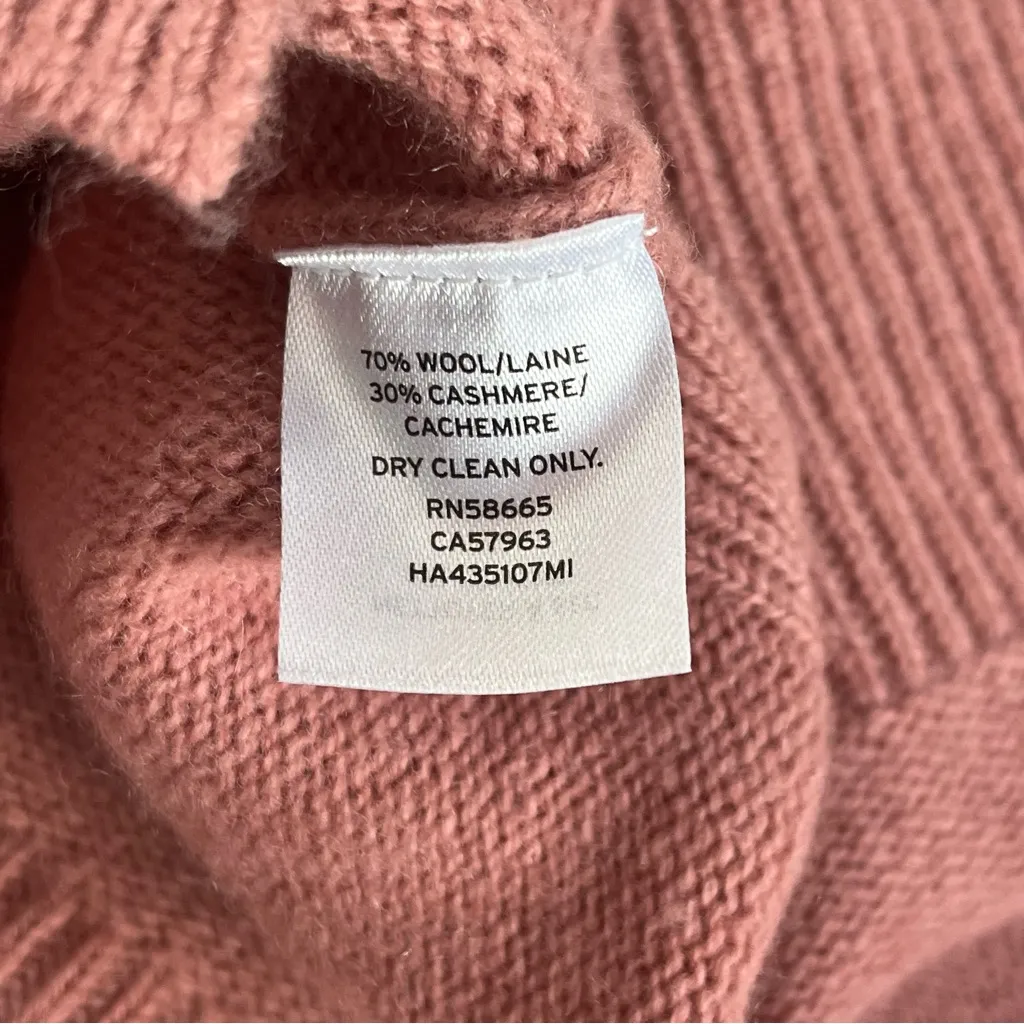 Halogen Nordstrom Women’s Wool Cashmere Mock Neck Long Sleeve Sweater Dress Sz M - Image 7