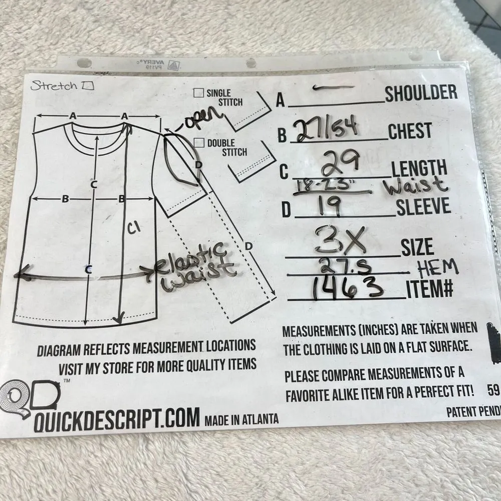 Elementz Embellished Blouse Womens 3X Black Embellished Neckline Cold Shoulder‎ - Image 3