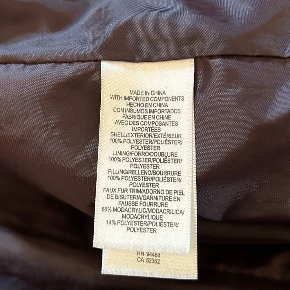 WOMAN, double zipper coat, detachable faux fur hood, plus size 1X - Image 16