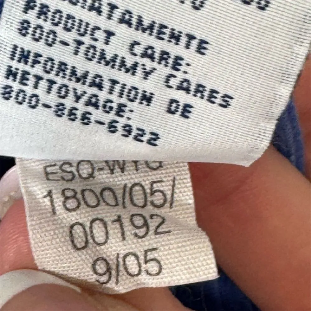 Vintage Y2K Tommy Hilfiger Golf Polo Shirt L Blue Stripe 100% Cotton Preppy Core - Image 7