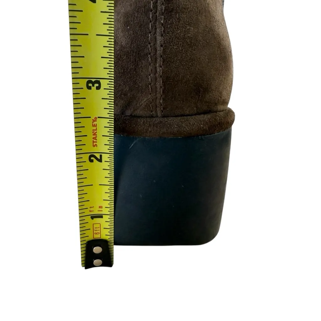 Fly London Lita Boots Brown Suede Chelsea Wedge Platform Pull-On Sz 41 10-10.5 - Image 8