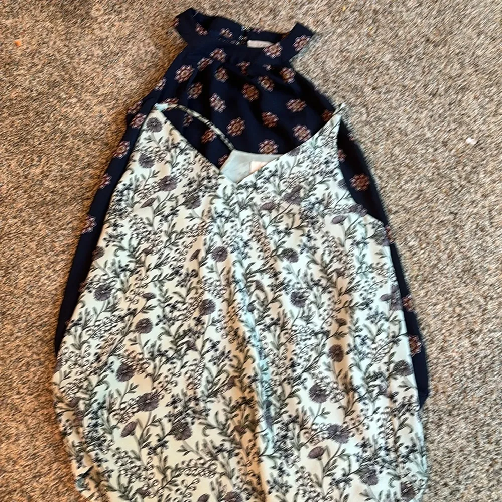 Loft Two (2) Floral  Sleeveless Chiffon Blouses - Image 10