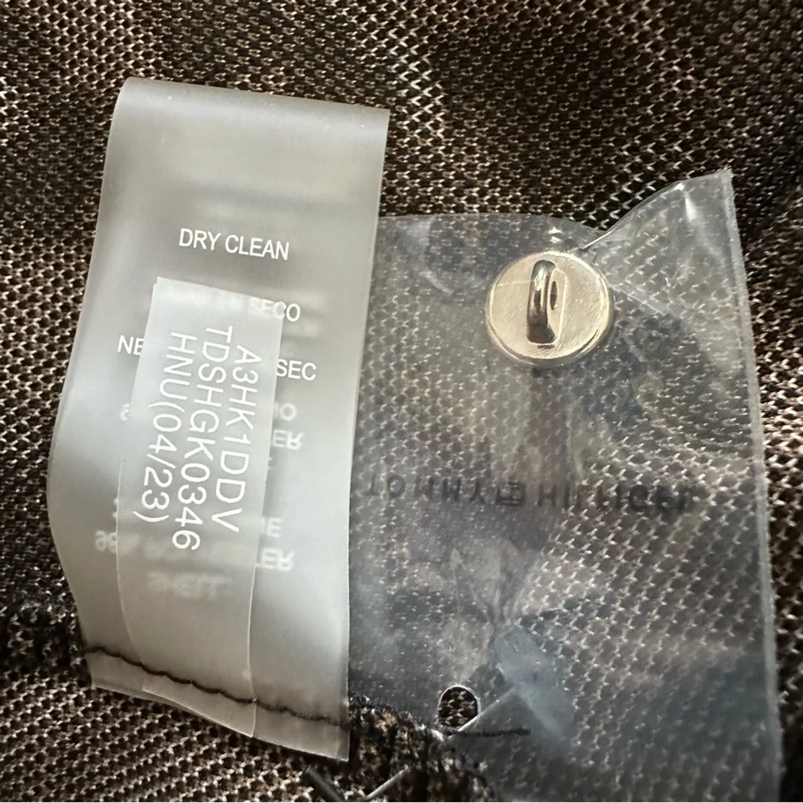 Tommy Hilfiger Dress Black Tan Leaf Print Short Sleeve Casual Shift Size 8 NWOT - Image 12