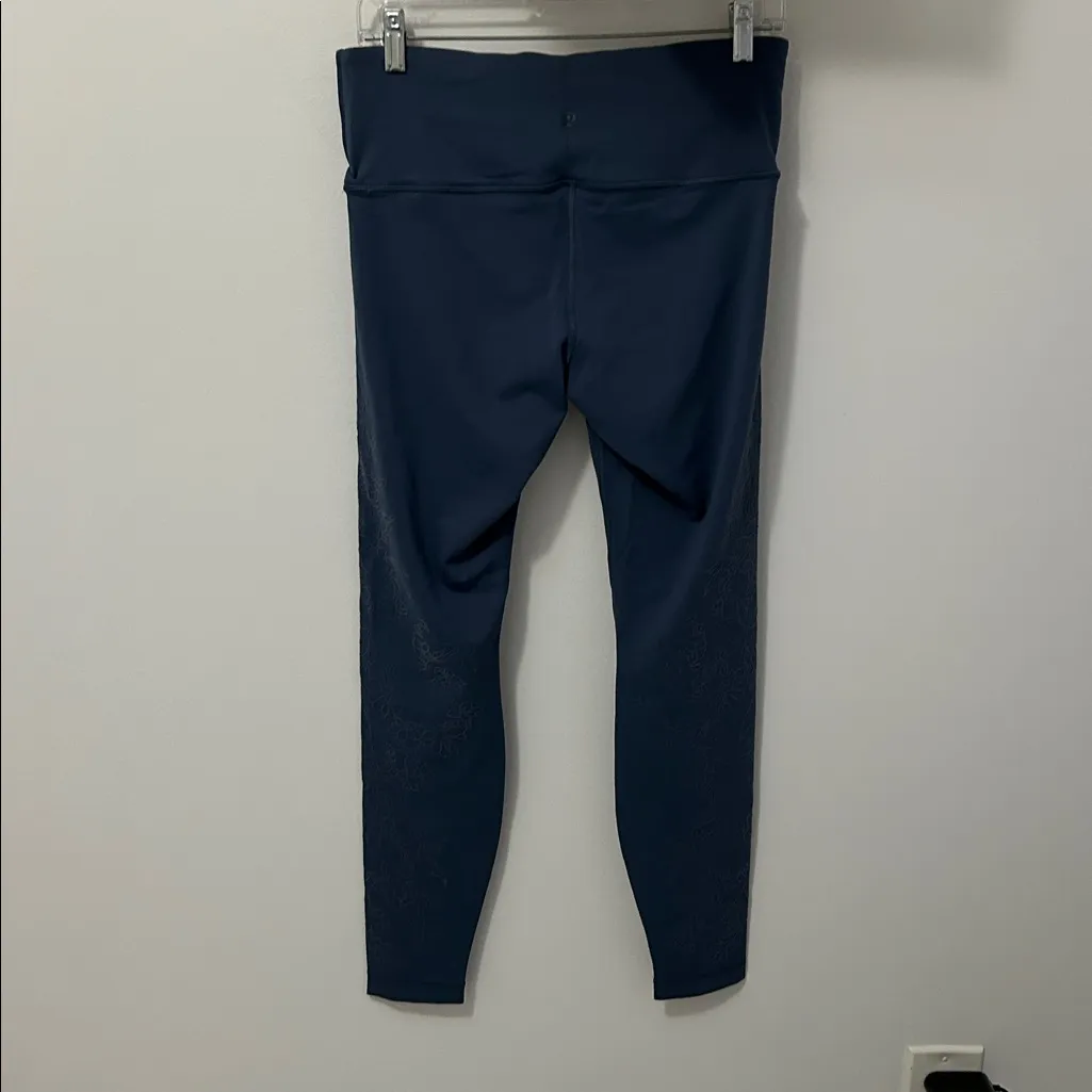 Lululemon Always on High Rise Tight Flocked Everlux Code Blue - Image 5