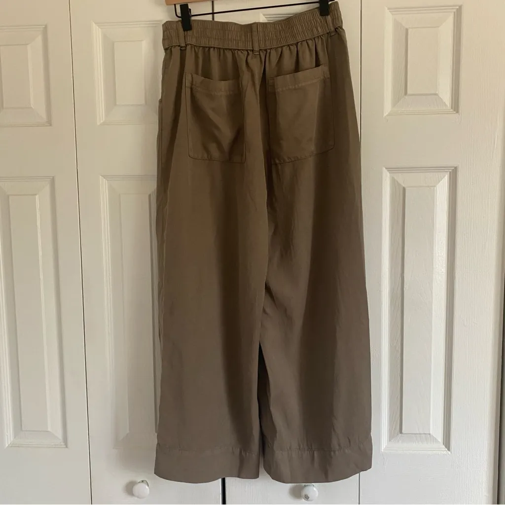 C+C California Women Small Pant Brown Wide Leg 100% Lyocell Granola Boho - Image 8