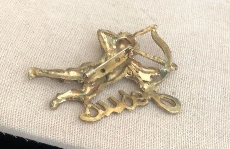 Vintage Angel Jesus Brooch - Image 2