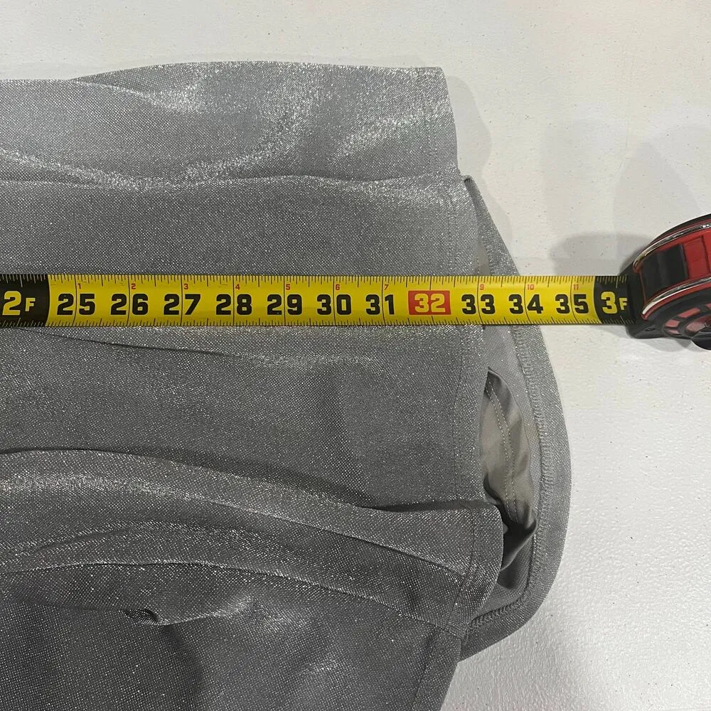 Lovers + Friends Mila Mini Dress Party in Silver Metallic Womens Size XL - Image 8