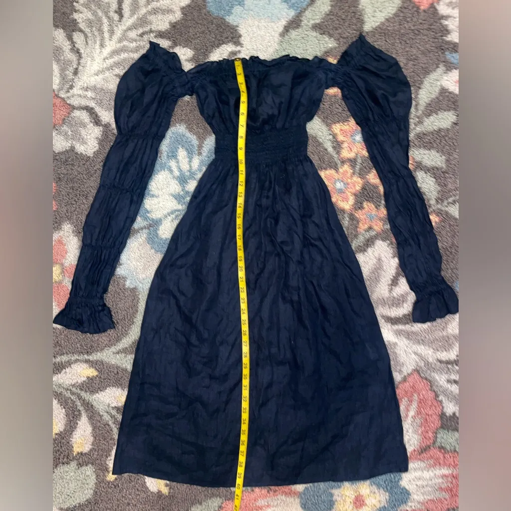 SLEEPER linen long sleeve dress size medium - Image 7