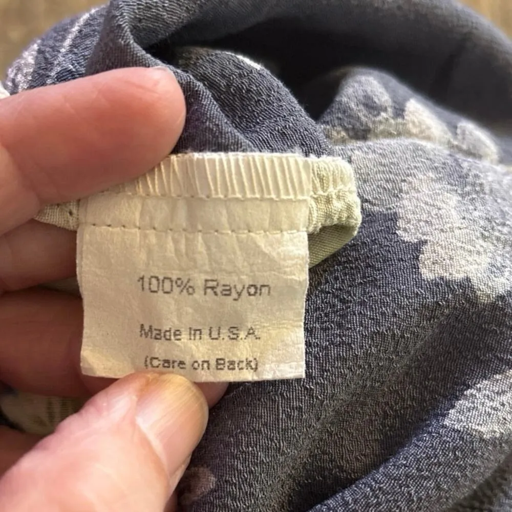 Nannette Keller Size XL Patchwork Floral Maxi Skirt Pull On Cottage Whimsy - Image 5