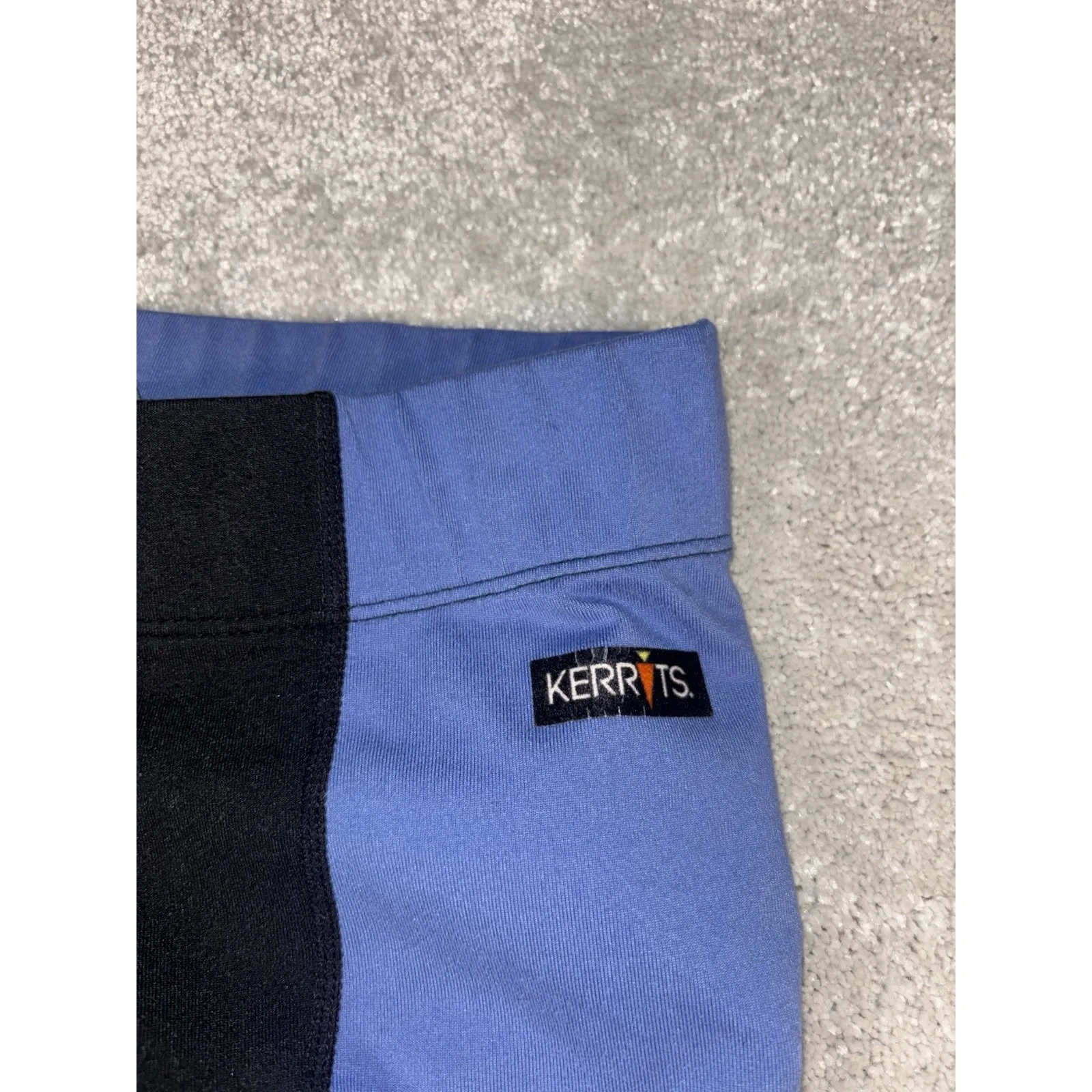 Kerrits Flow Rise KneePatch Performance Riding Tights Blue Size Small Women's - Image 4