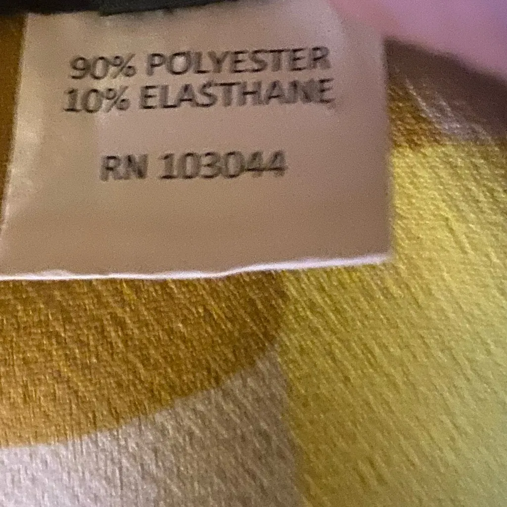 Petit Pois by Viviana G Abstract Floral Print Biker Jacket Size L Yellow Size L - Image 10