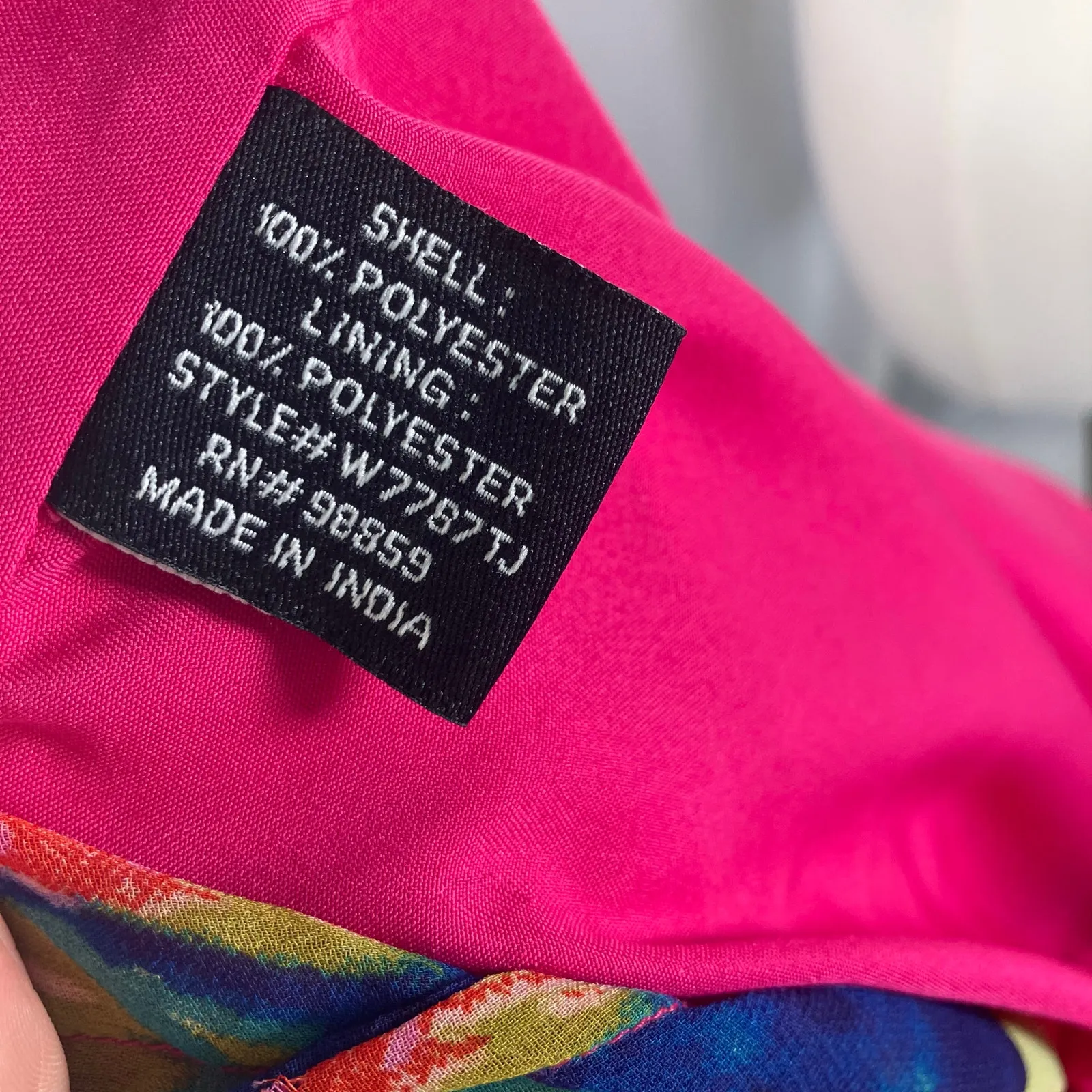 W118 by Walter‎ Baker Maxi Dress Large Multicolor Floral Sleeveless Lined - Image 8