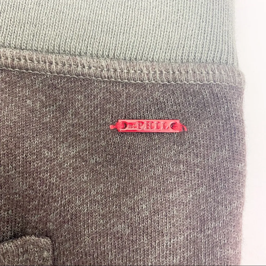 n:PHILANTHROPY Cotton French Terry Ankle Zip Jogger Sweatpants: Olive Green - Image 11