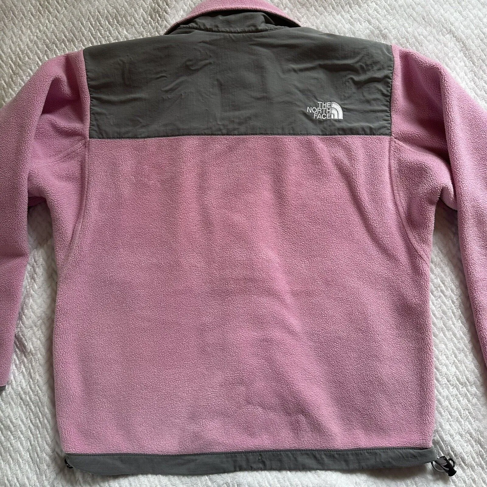 Small The North Face Pink Gray Fleece Coat Jacket - Image 8