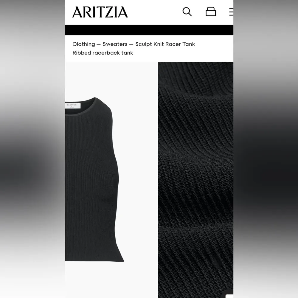 Babaton knit racer tank XS - Image 2