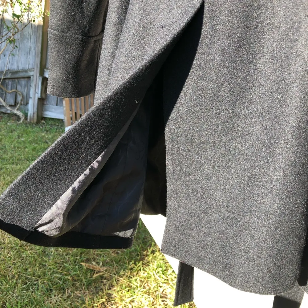 New York & Company Black Wool Blend Double Breasted Pea Coat 10 - Image 6