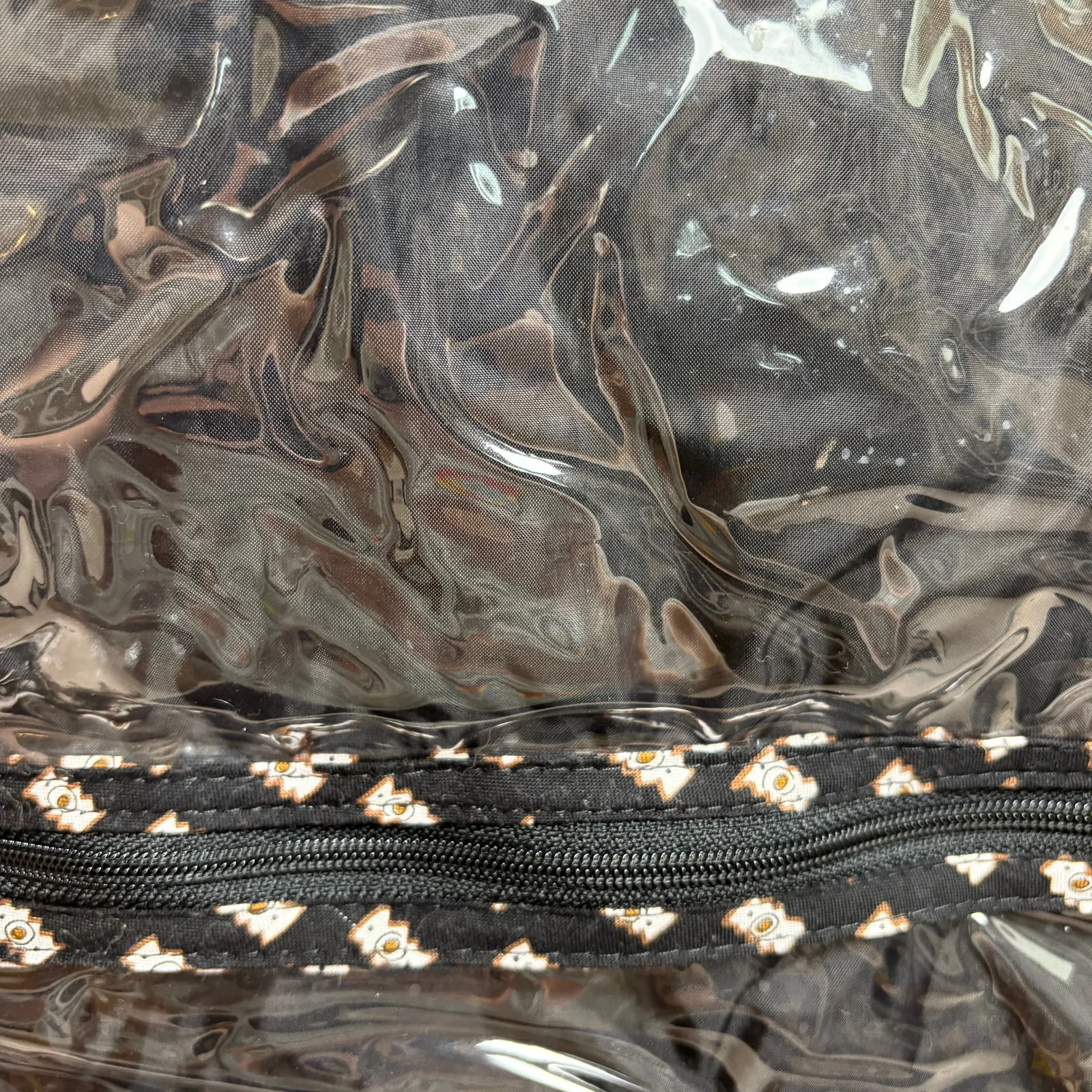 Vintage Vera Bradley Retired Zebra Pattern Roll-Up Toiletry Bag - Image 7