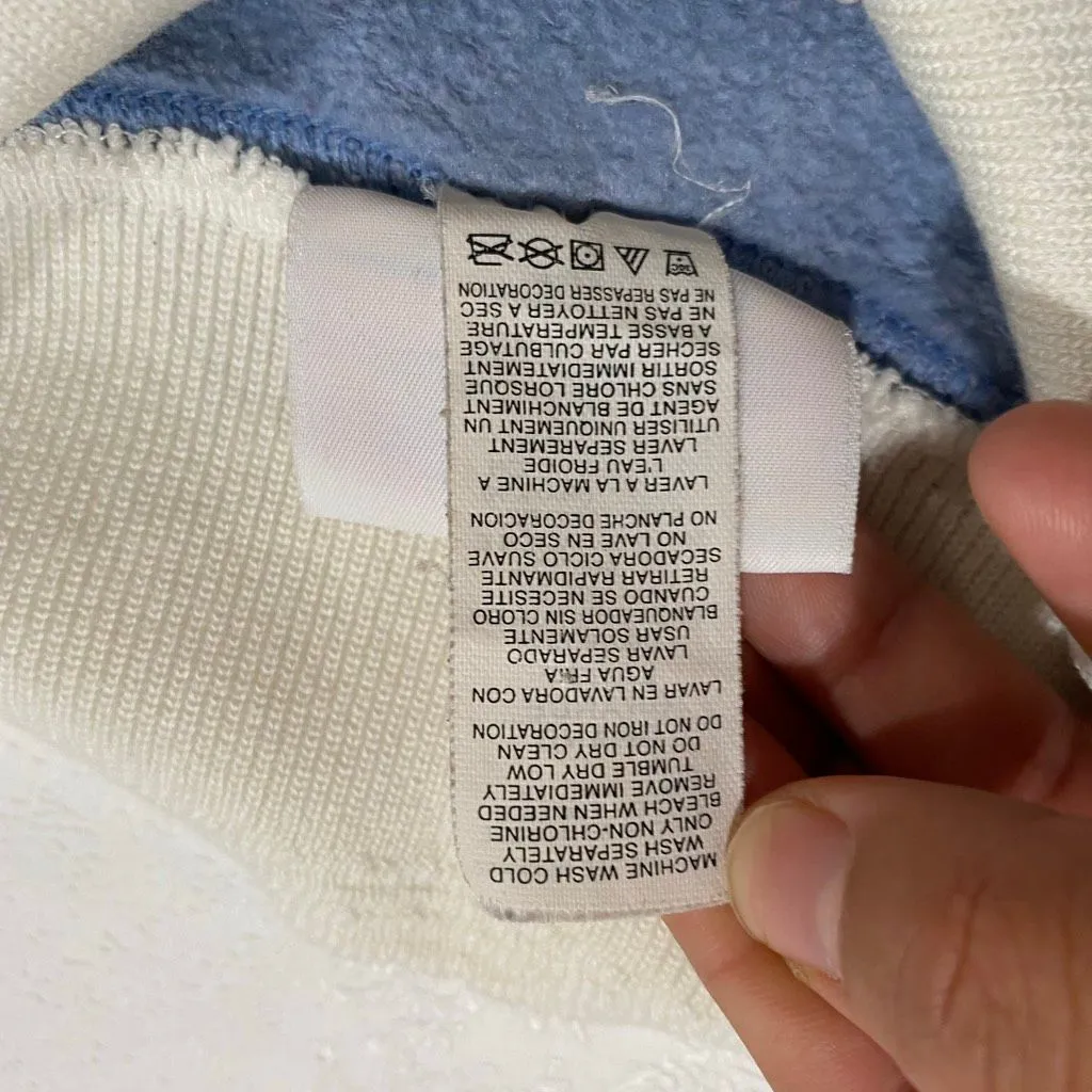 Vintage Morning Sun Sweatshirt Large | Winter Birds Mock Collar Cottagecore Pull - Image 8