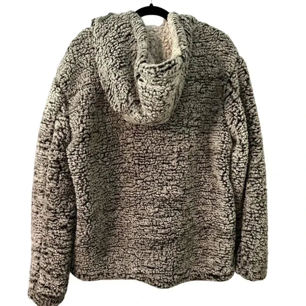 Altar'd State Full Zip Faux Fur Hooded Jacket Size Large Fuzzy Warm Made in USA - Image 2