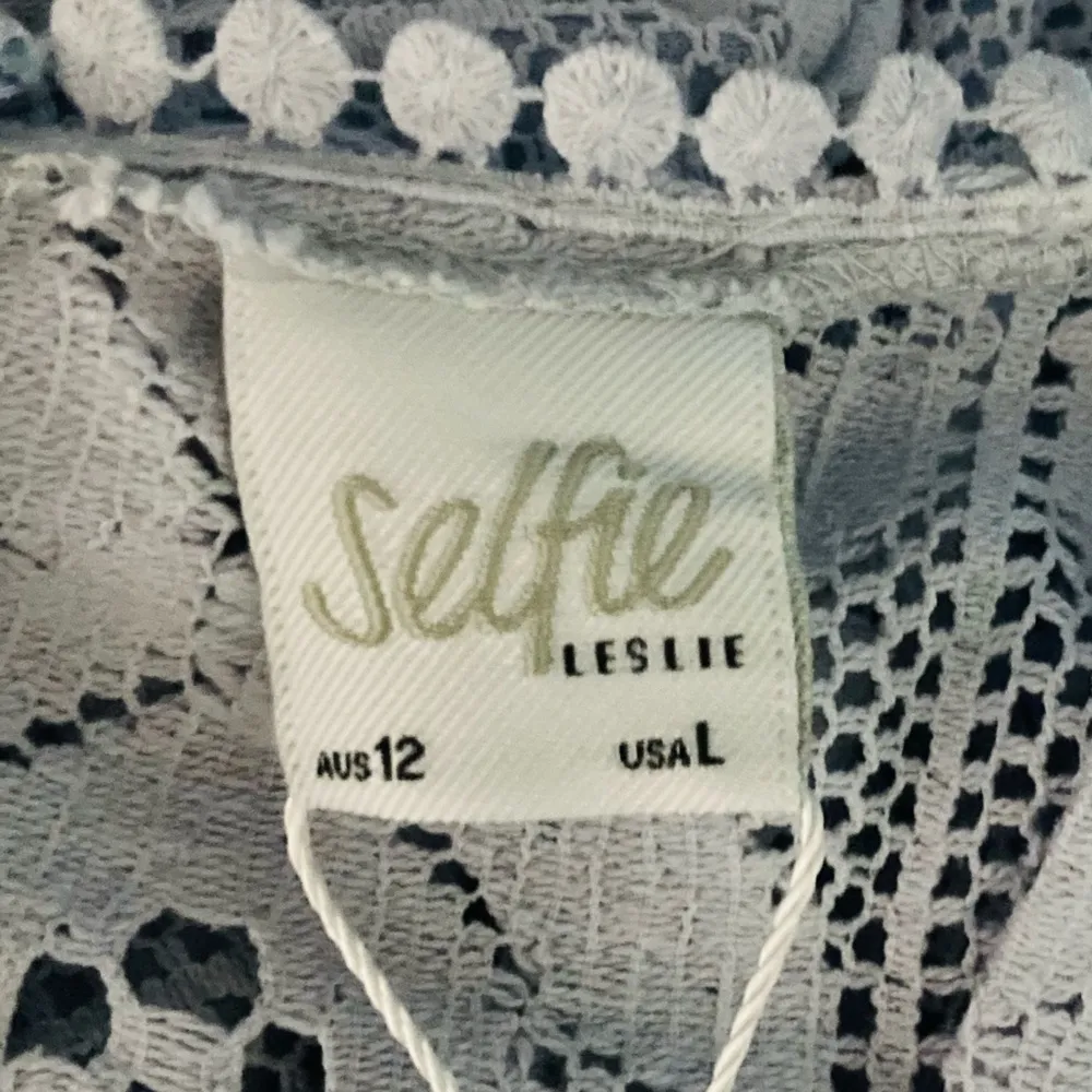 Selfie Leslie Talk About Me pale pastel blue lace ruffle hem corset dress. Large - Image 10