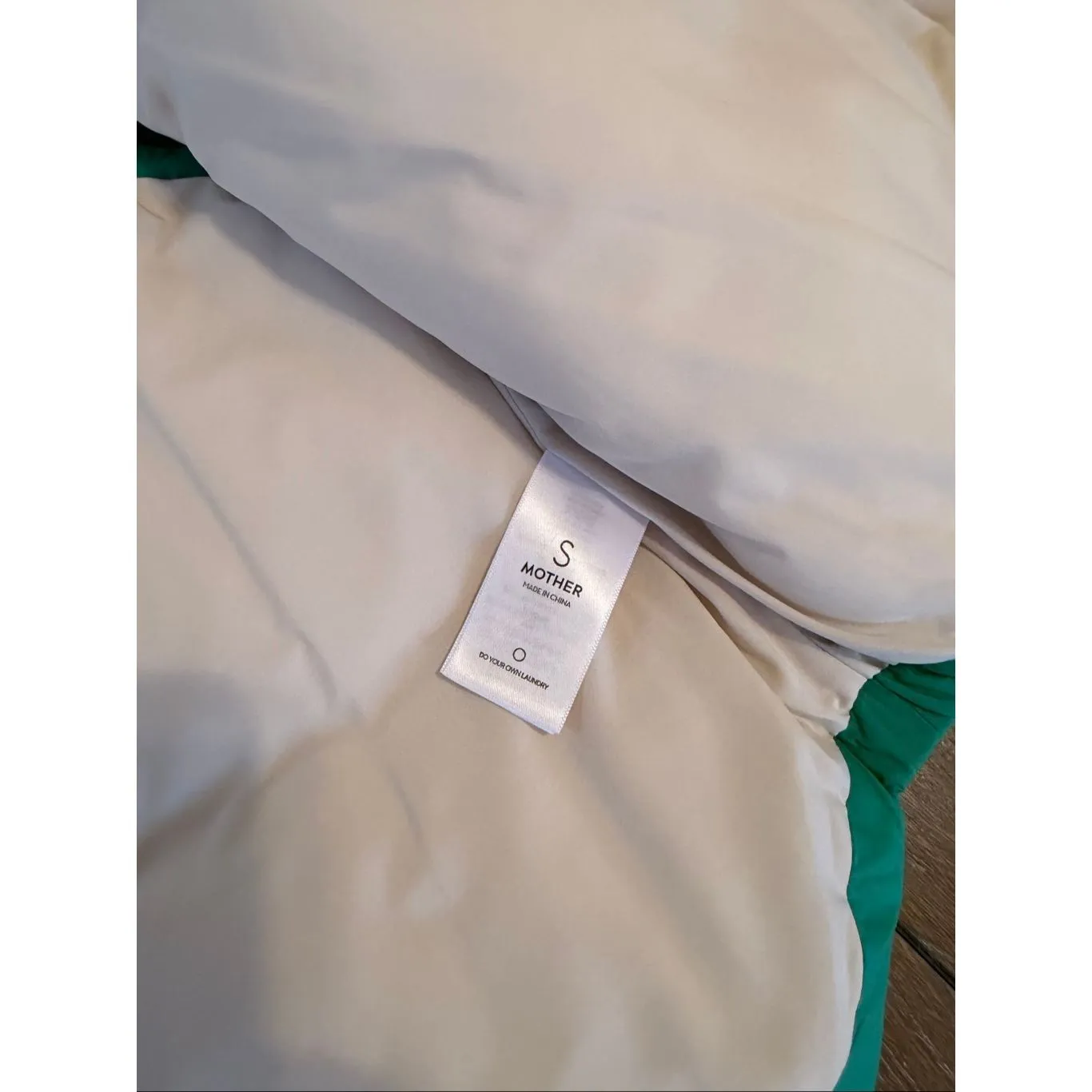 Mother Bright Green The Ol West Puffer Vest Size Small - Image 8