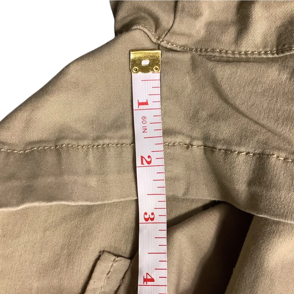 🖤a new day Women’s Tan Stretch Cargo, Flat Front Shorts WORN ONCE - Image 7