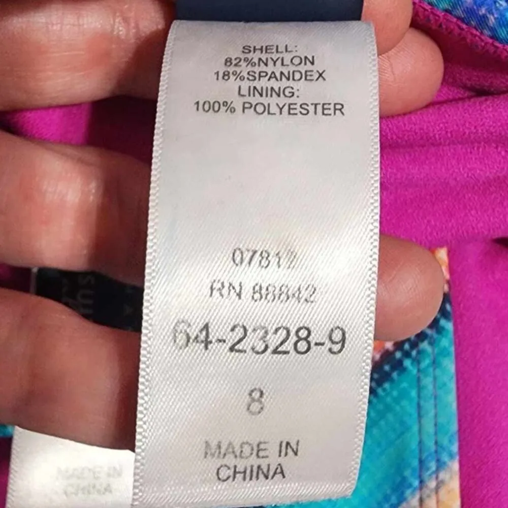 Ashley Graham x Swimsuits For All Tulum String Bikini Multicolored Size 8 Blue - Image 5