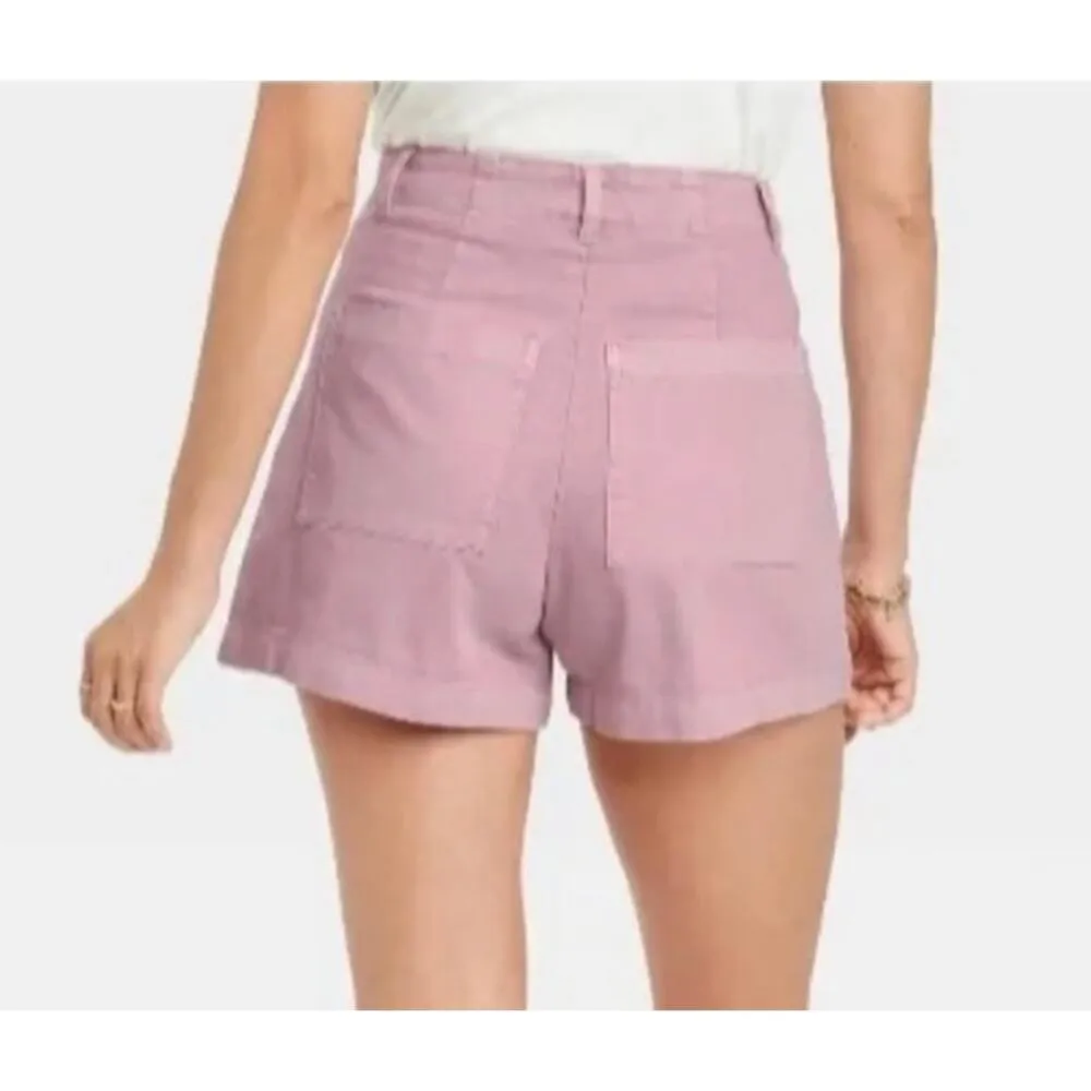 NWT Universal Thread high rise pleat front shorts orchid 14 - Image 3