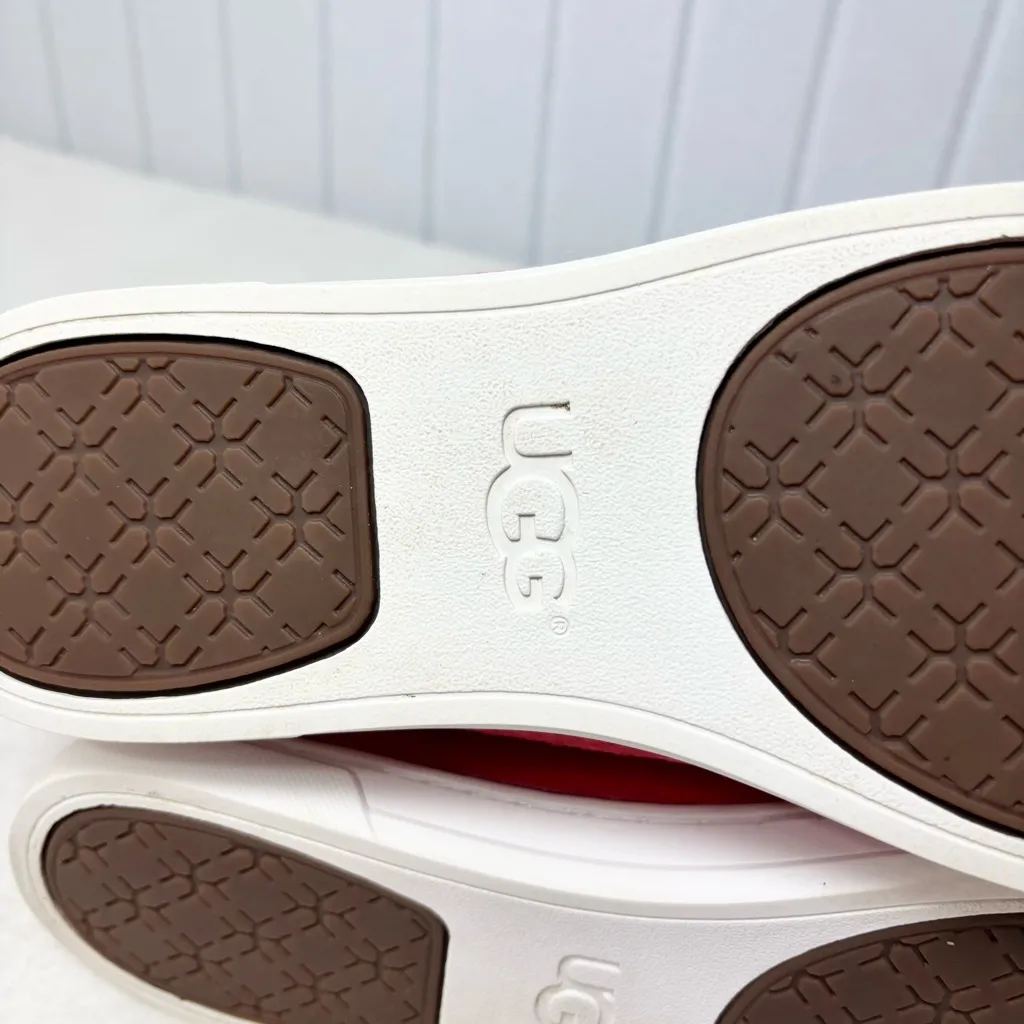 UGG Karine Tango Red (TNGO) Suede Wool‎ Women Sneaker 1015044 Size 9 - Image 10