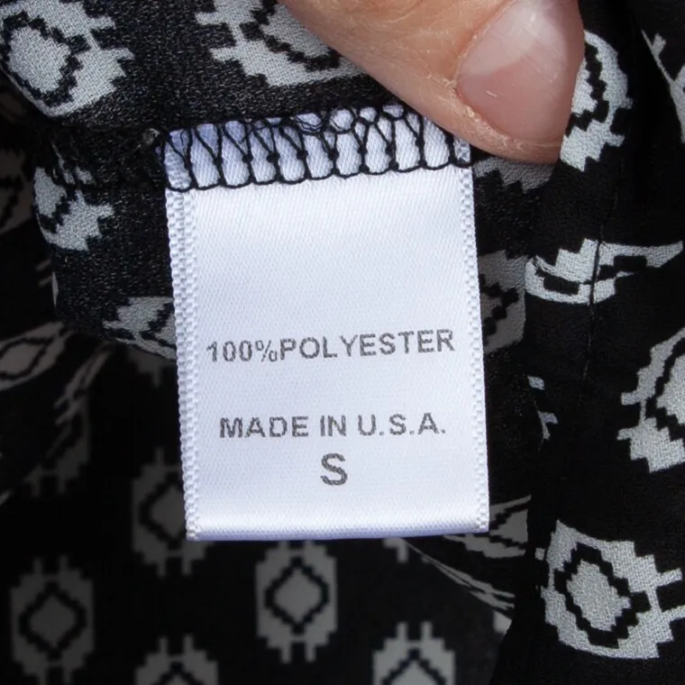 Bobeau Womens Geometric Cold Shoulder Top Size S Short Sleeve Black Artsy Office - Image 4