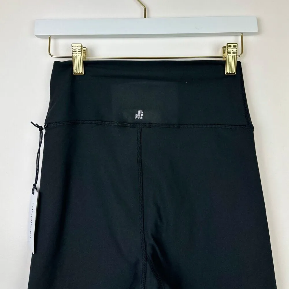 WeWoreWhat Lace Up Biker Shorts Black Revolve Athleisure Minimalist Small NWT - Image 8