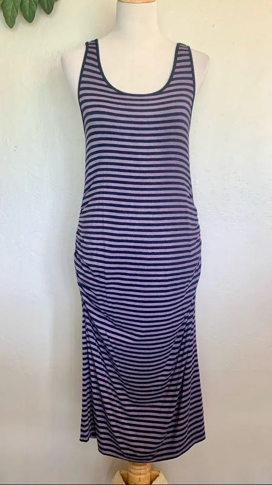 Liz Lange Maternity Purple Striped Tank Dress XS - Image 3