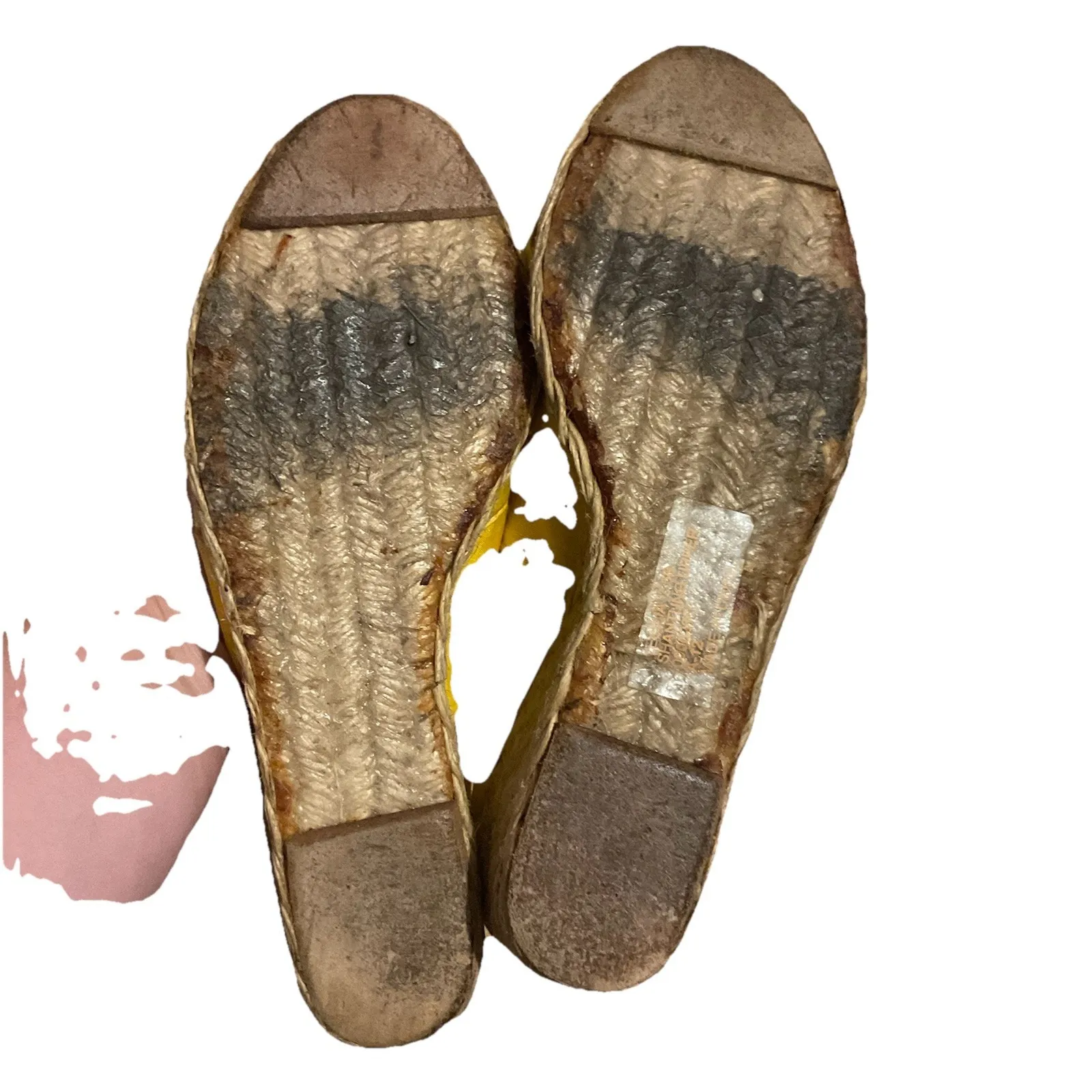 LRL Ralph Lauren Cecilia Sz 7.5 Shantung Silk Espadrille Wedge Peep Toe‎ Sandals - Image 2