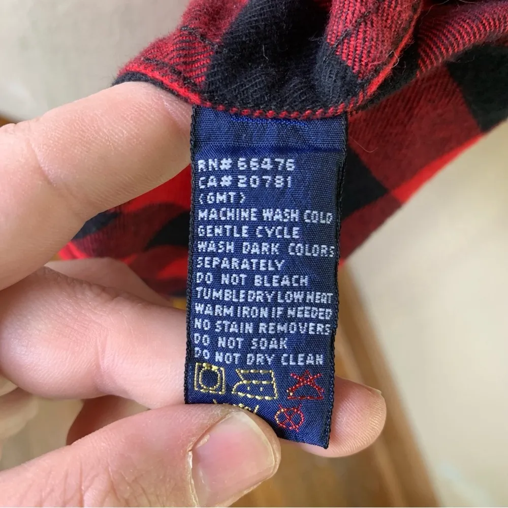 Tommy Hilfiger Buffalo Plaid Heritage Flannel 100% Cotton Women's Cozy Fall - Image 9