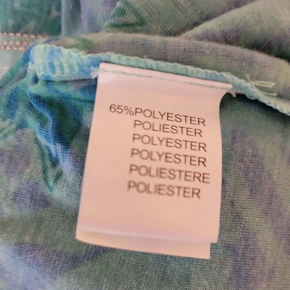 Custo Barcelona Womens Top Medium 3 Multicolor Deer Weeping Willow Floral - Image 7