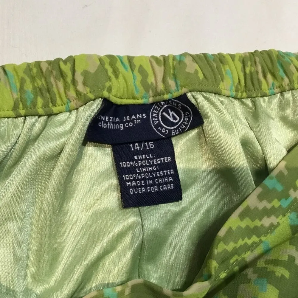 Venezia Jeans Skirt Green Size 14 - Image 2