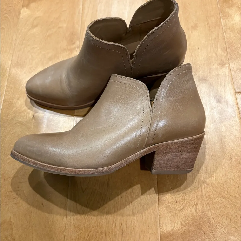 Nisolo Anthropologie Mia booties ankle boots tan leather 7.5 - Image 2