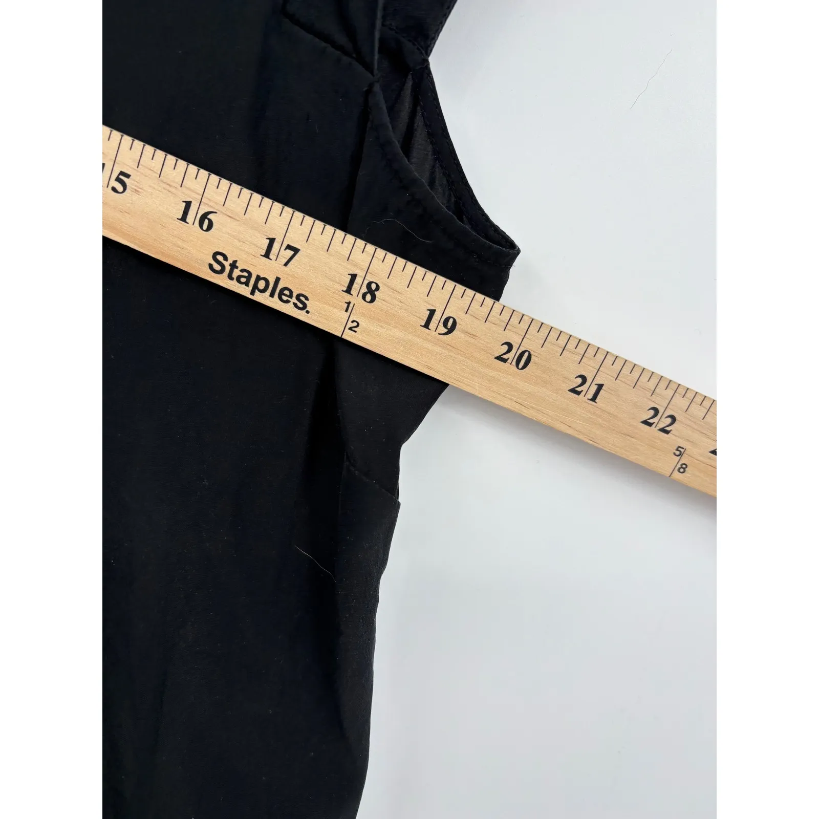 Lafayette 148 New York Black Sleeveless Silk Sheath tank top Size 16 Size L - Image 5