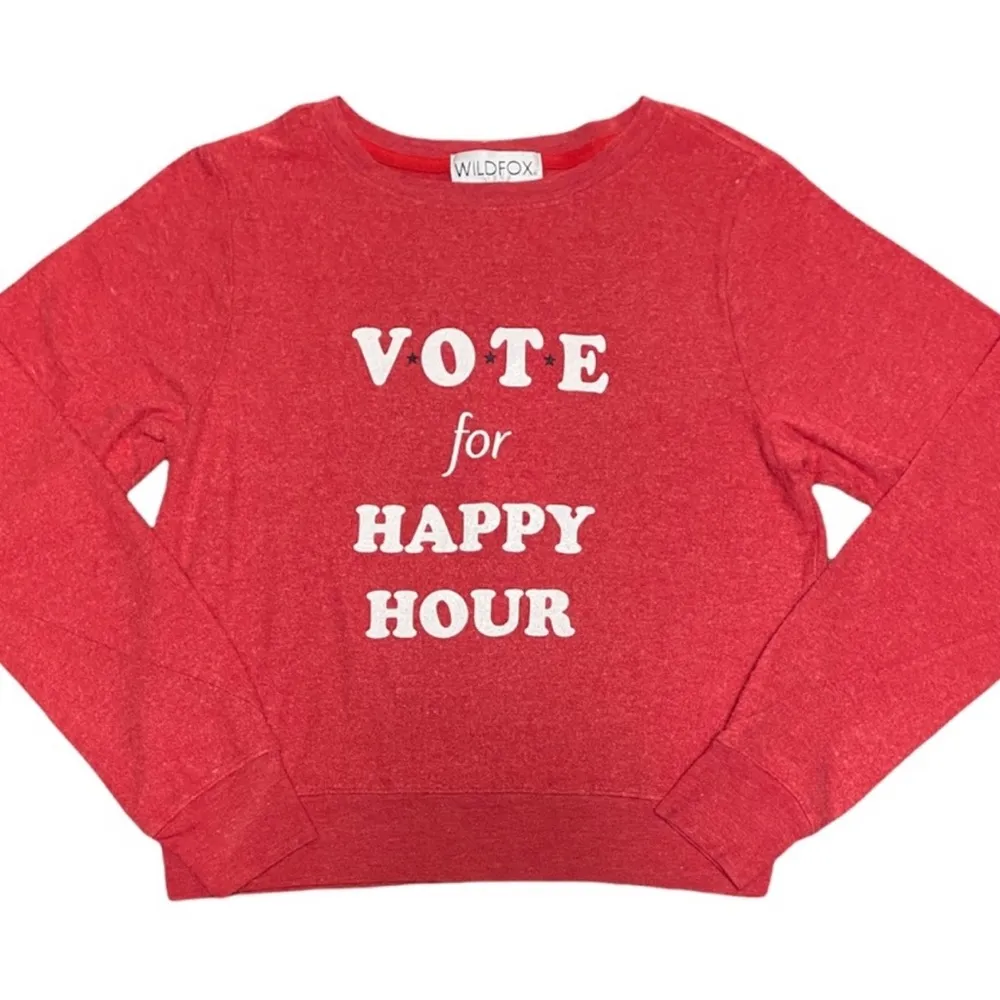 Wildfox‎ “Vote For Happy Hour” Shirt nwt - Image 2