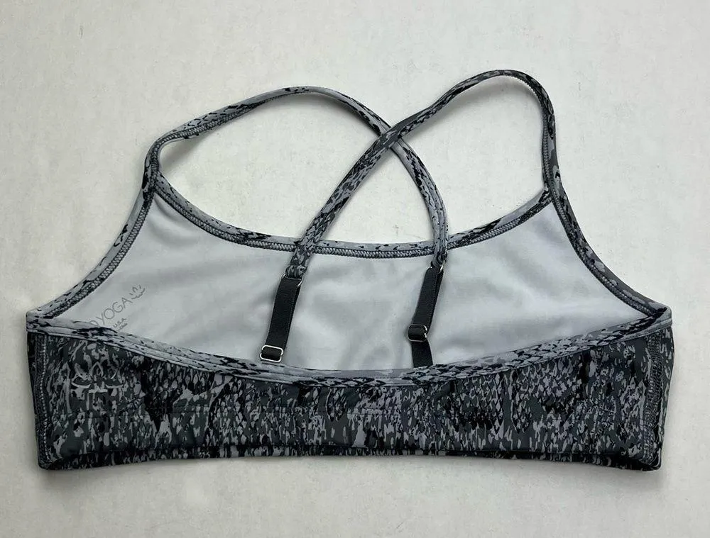Beyond Yoga Snake Print Womens SZ Small Grey Gray Sports Bra Athletic *TINY FLAW - Image 10