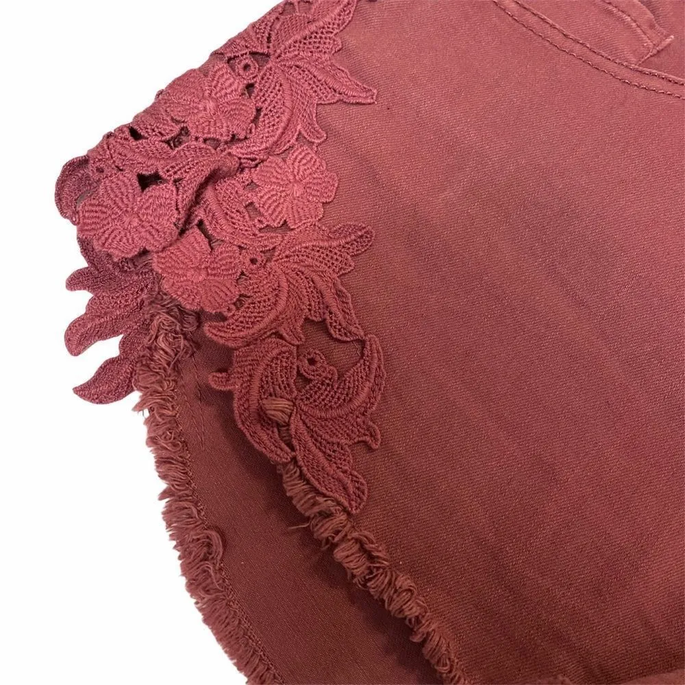 Pale Maroon Mossimo Denim High Rise Short 18/33 Size undefined - Image 3