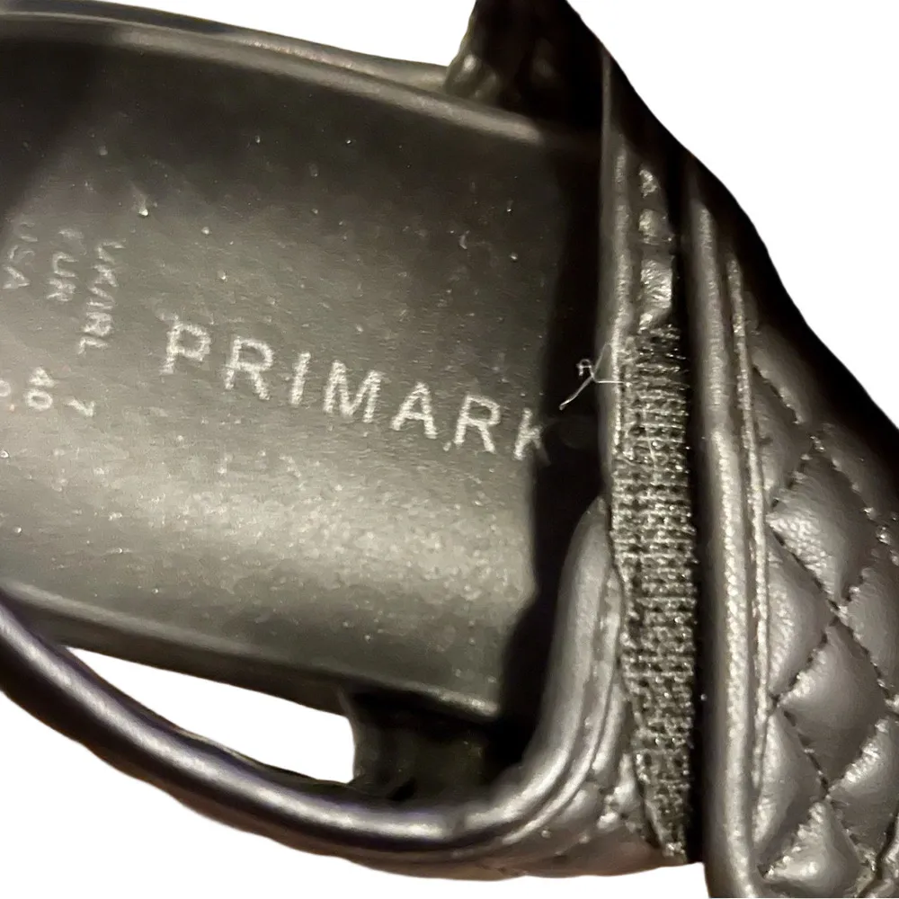 Primark Women’s Black Double Strap Quilted Sandals - Image 6