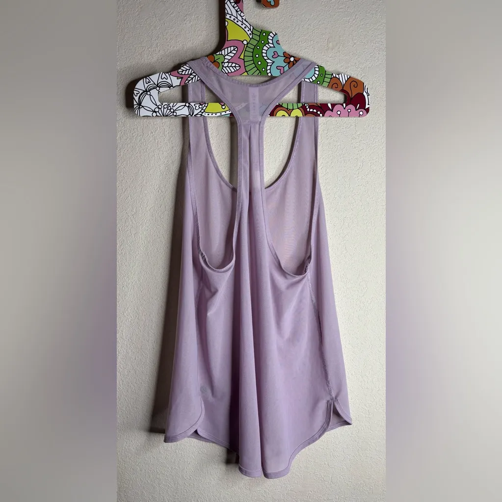 Lululemon 105 Singlet tank top lavender mesh size 6 - Image 2