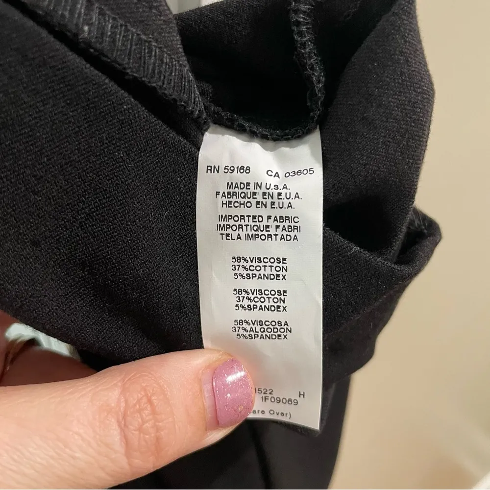 Fifteen Twenty Button Detail Knit Pants Leggings Black Size Medium - Image 7