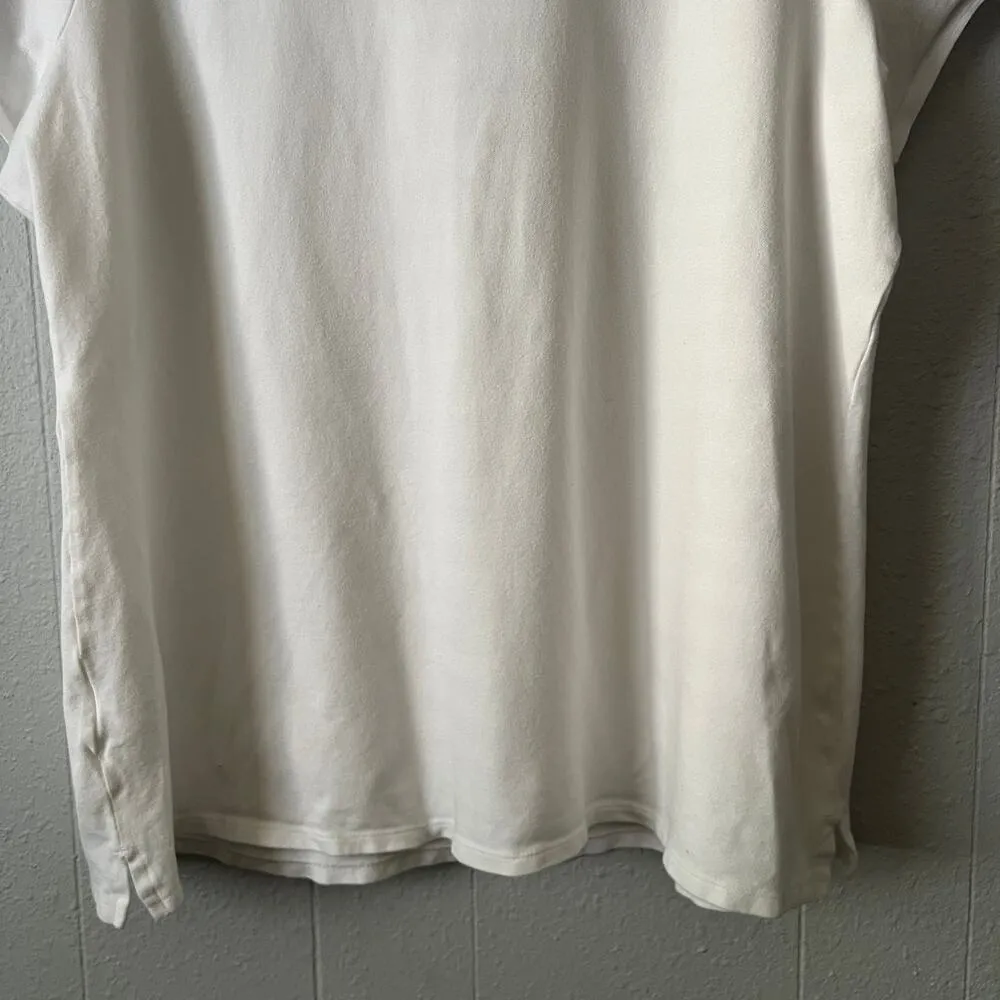 Old Navy Polo Shirt Womens XXL Tall Cotton Stretch Preppy Tennis Light Academia - Image 6